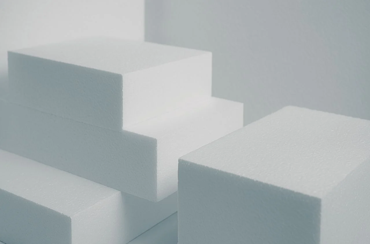 Blocos de isopor EPS cortados, prontos para expedição