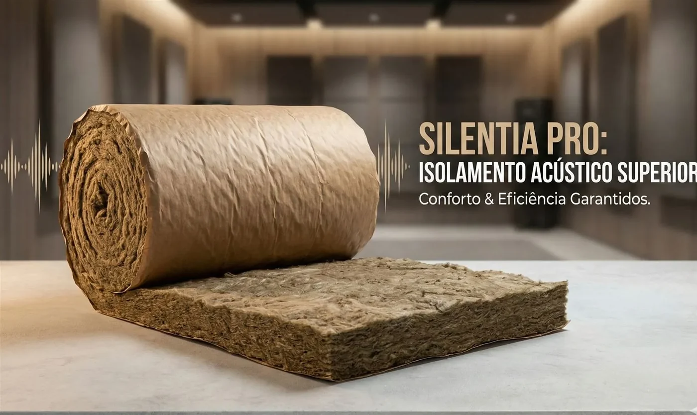 Lã de rocha com revestimento kraft para preenchimento de drywall